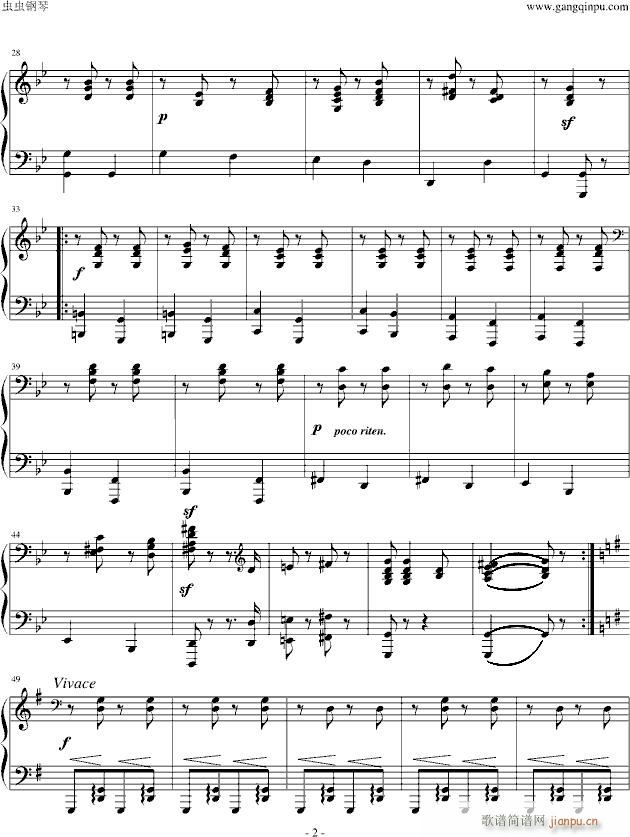 匈牙利舞曲第五号钢琴伴奏_勃拉姆斯 Brahms2