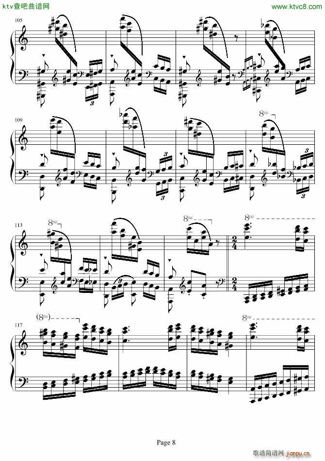 帕格尼尼大练习曲NO 6_李斯特8