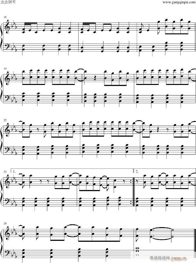 rolling in the deep 钢琴版_Adele2
