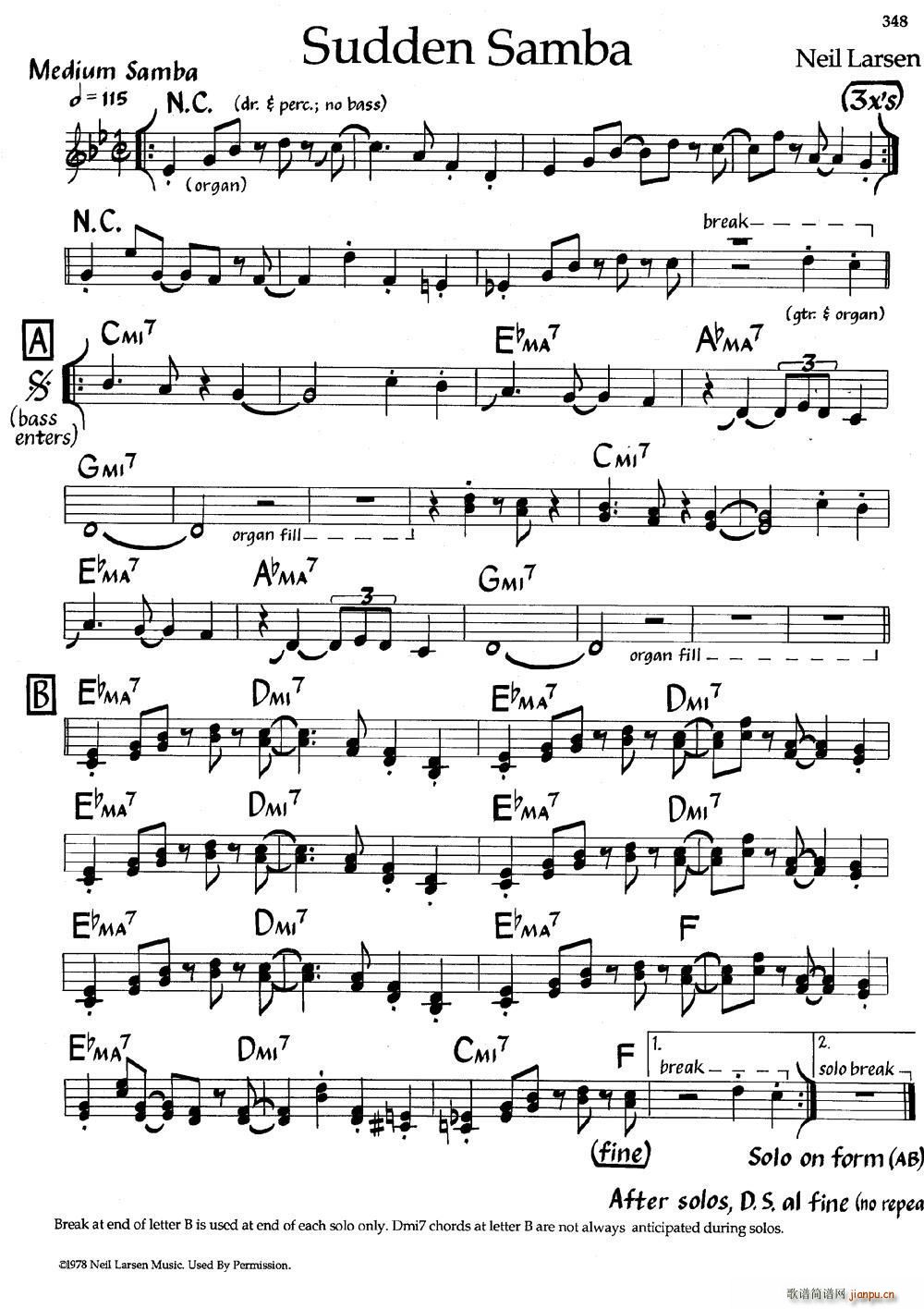 Sudden Samba(爵士钢琴曲)1