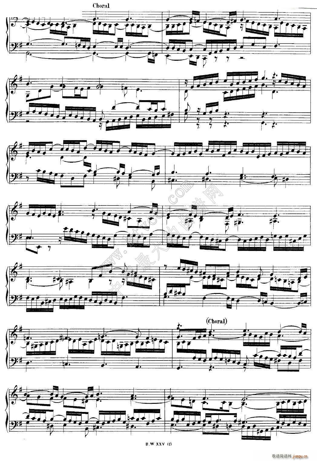 巴赫18首赞美诗前奏曲（16）（双排键电子琴）2
