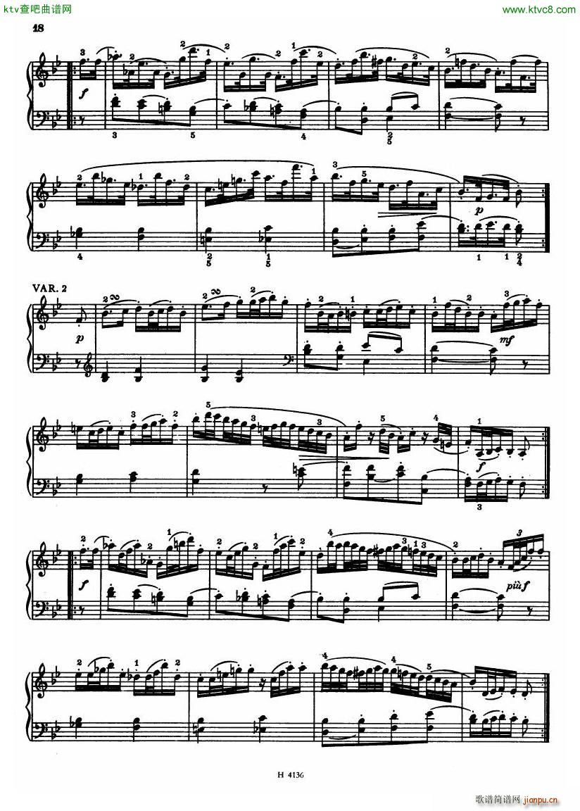 Czech piano variations from 18th century16