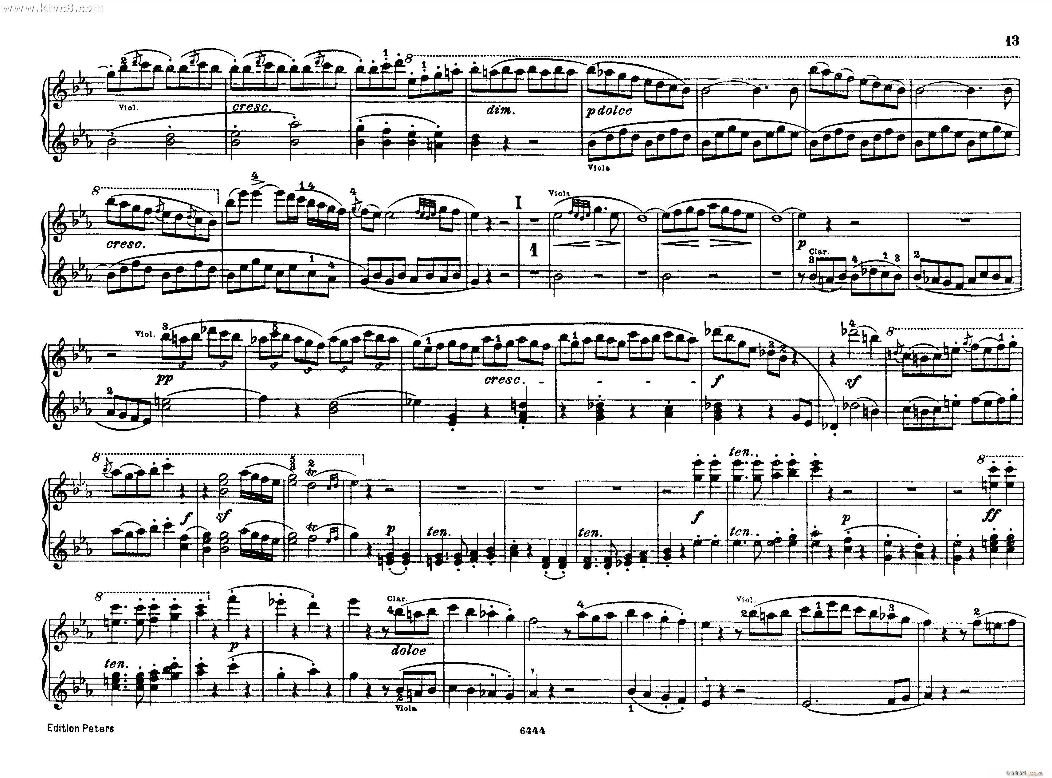 贝多芬大七重奏Op 20 钢琴四手联弹12