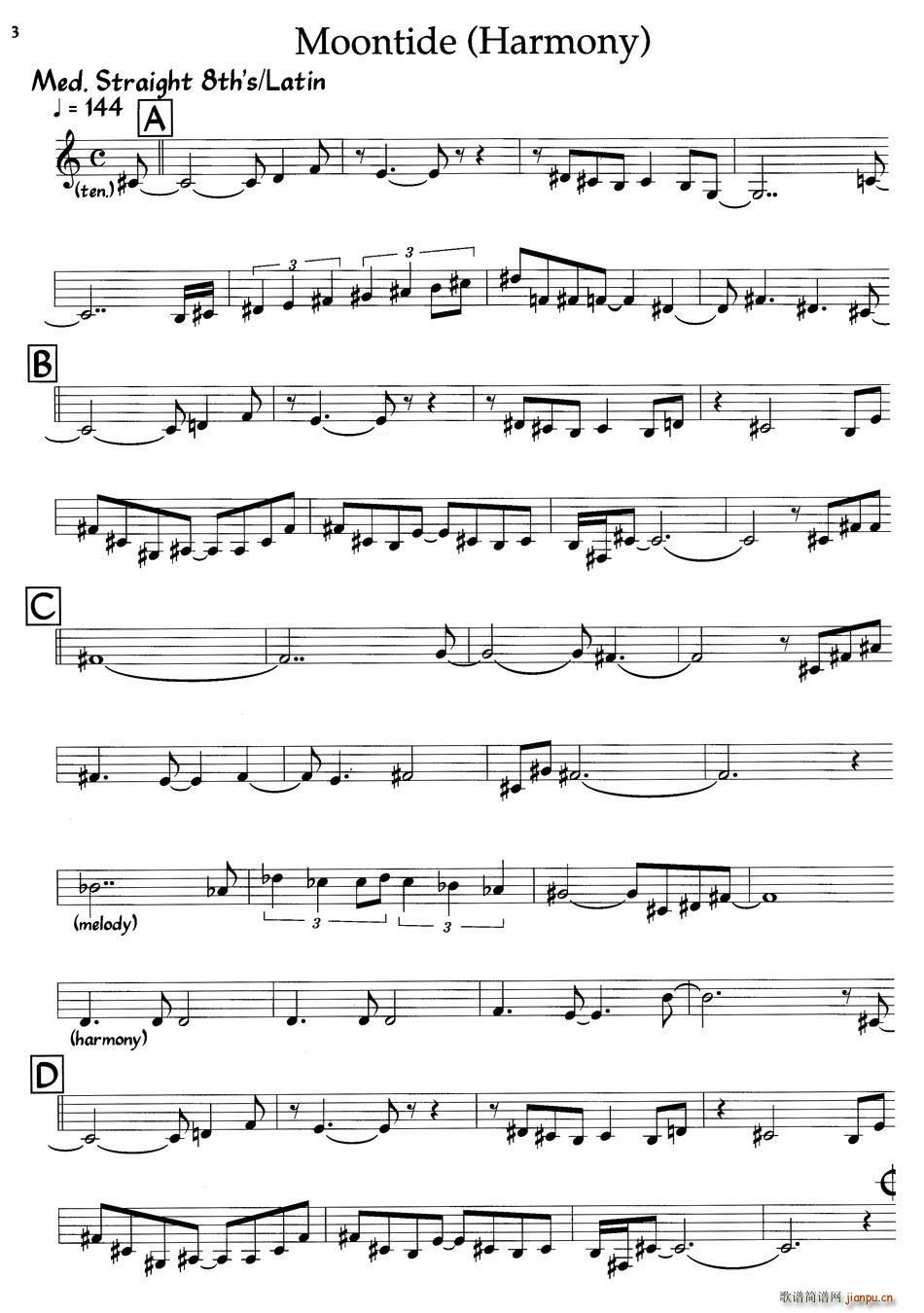 Moontide(Harmony)(爵士钢琴曲)1