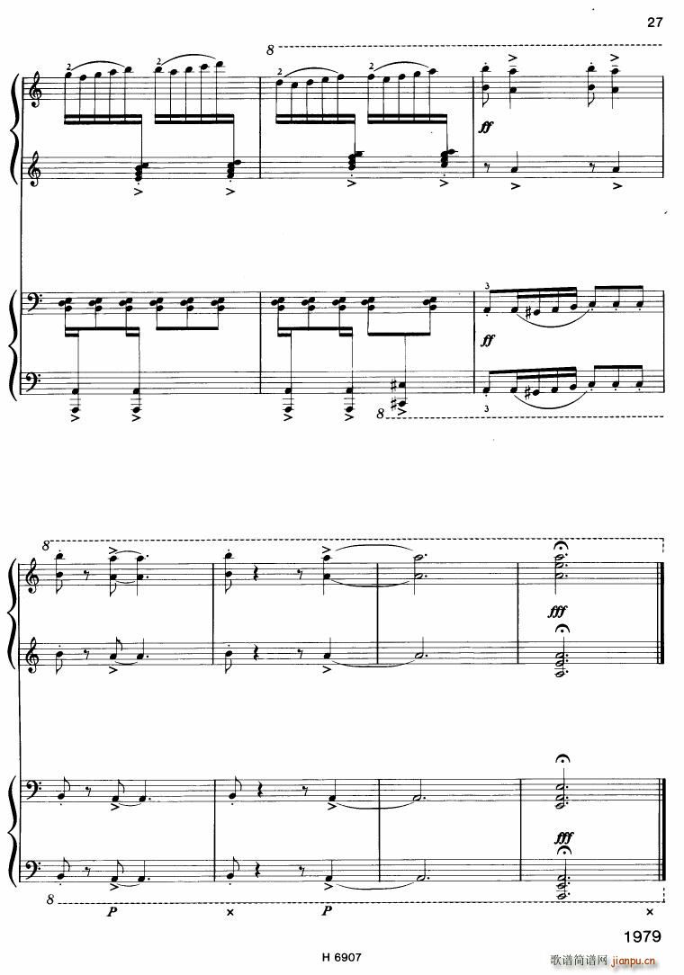 Barton Sonatina for 4 hands27