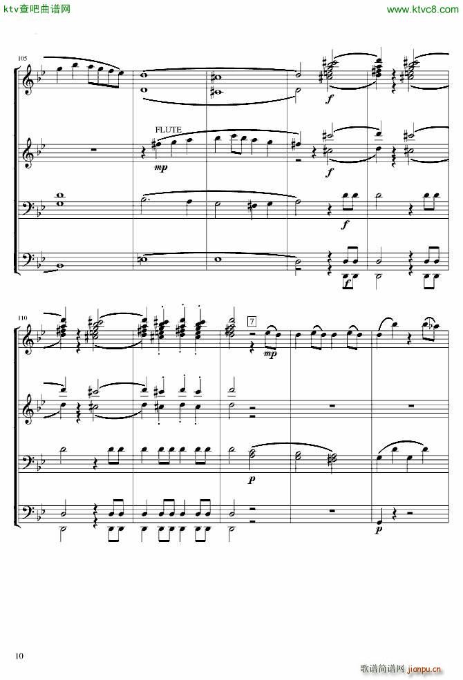 莫扎特g小调第40交响曲第一乐章 电子琴_莫扎特10