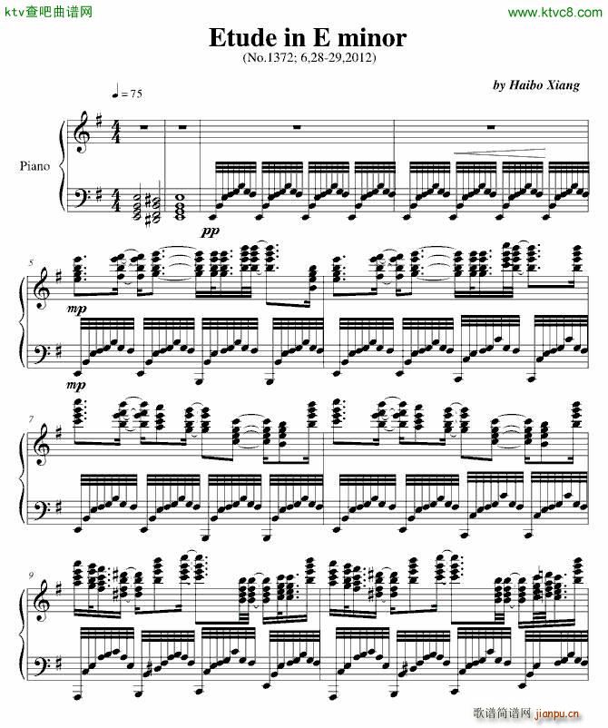 Etude in E minor_项海波1