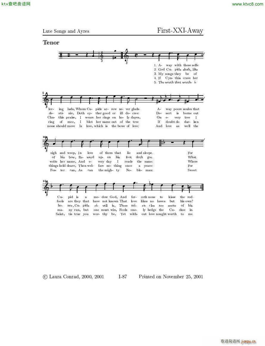 Dowland Lute Music 二43