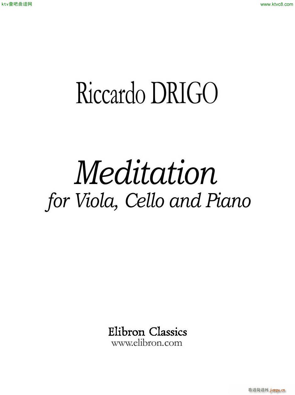 Drigo Meditation Viola Cello Piano2