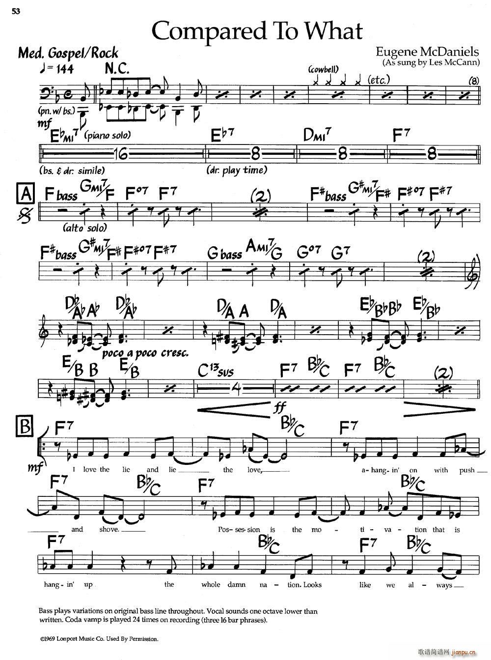 Compared To What（爵士钢琴曲）1