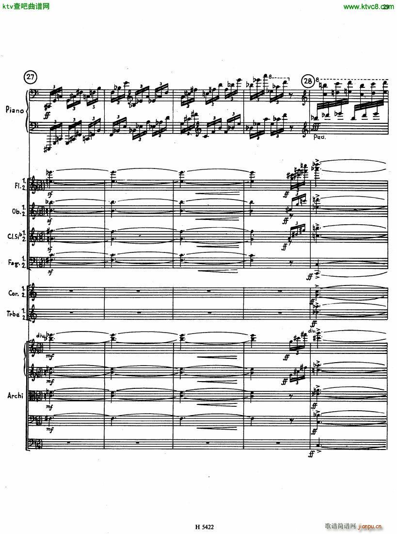 Fiser concerto da camera for piano full score27