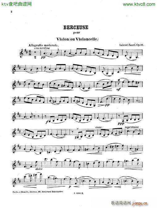 faure op16 berceuse vln pno8