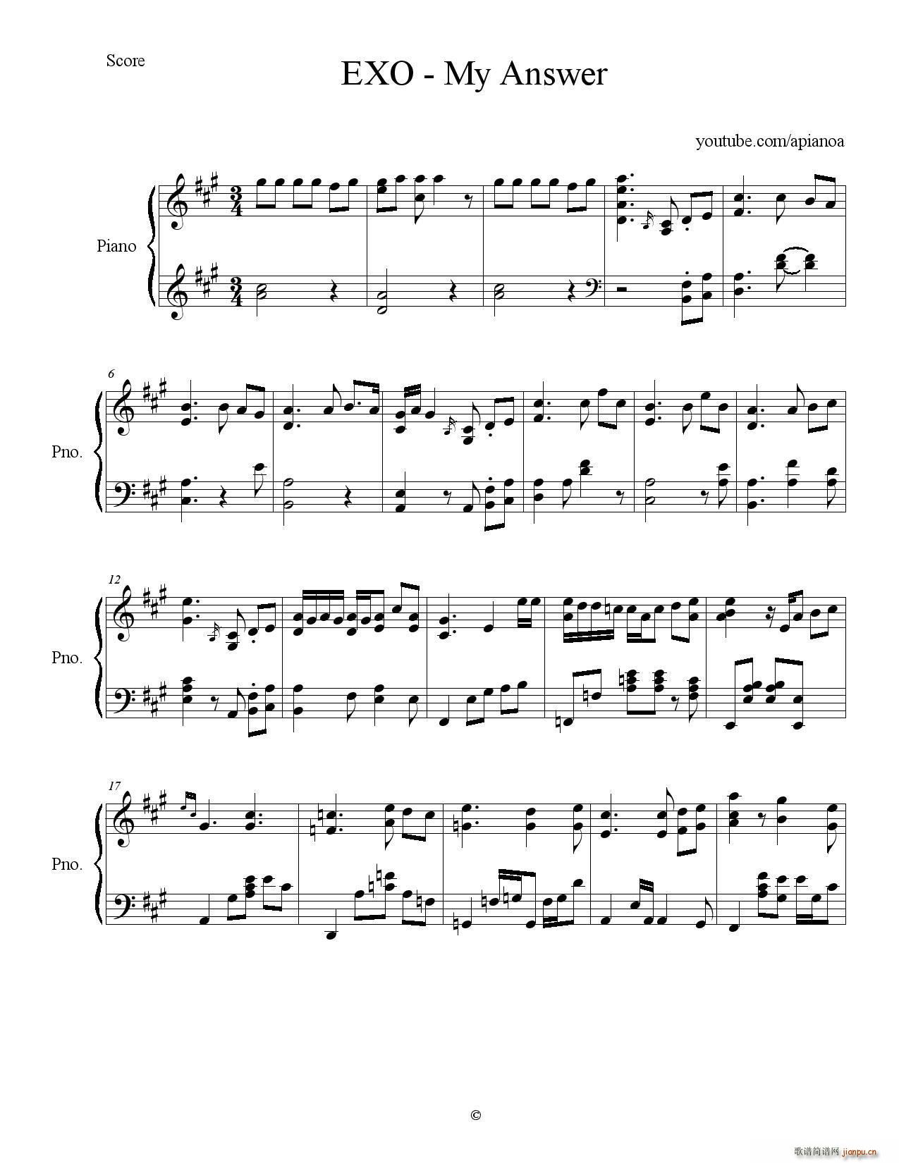 MY ANSWER（我的答案）_EXO1