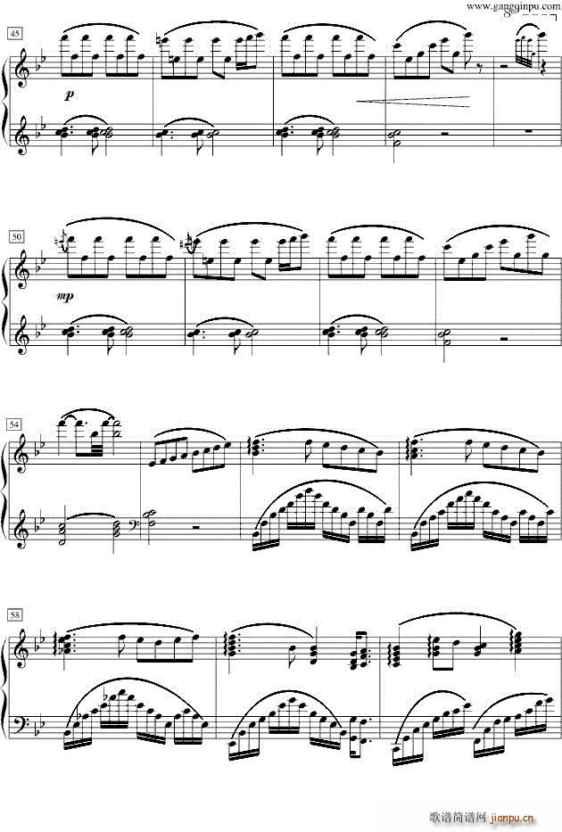 眼神之爱 五线谱― ・ （电影《冰上圆舞曲》主题曲）_马尔文 哈姆里赫3