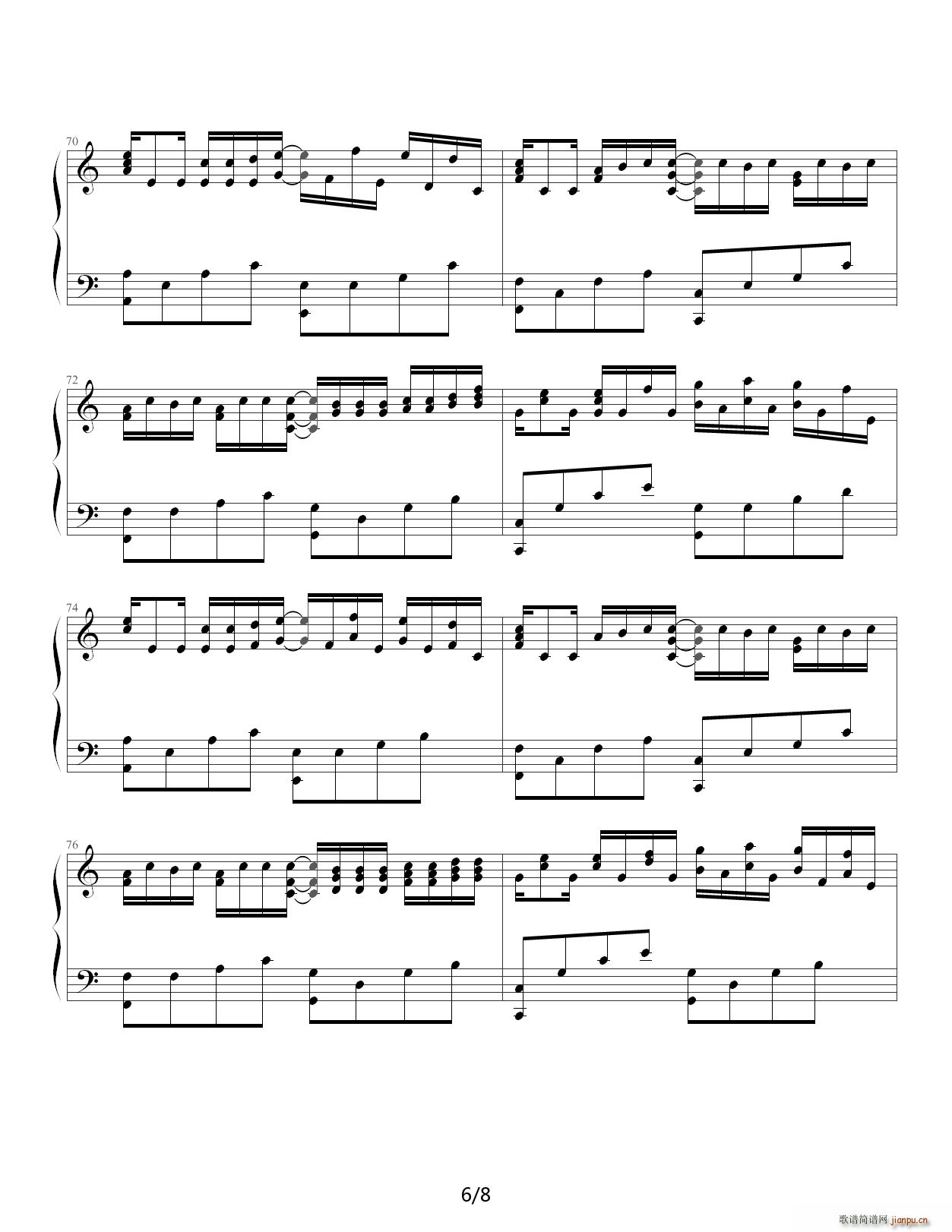 《卡农》乔治温斯顿 现场版 C调6