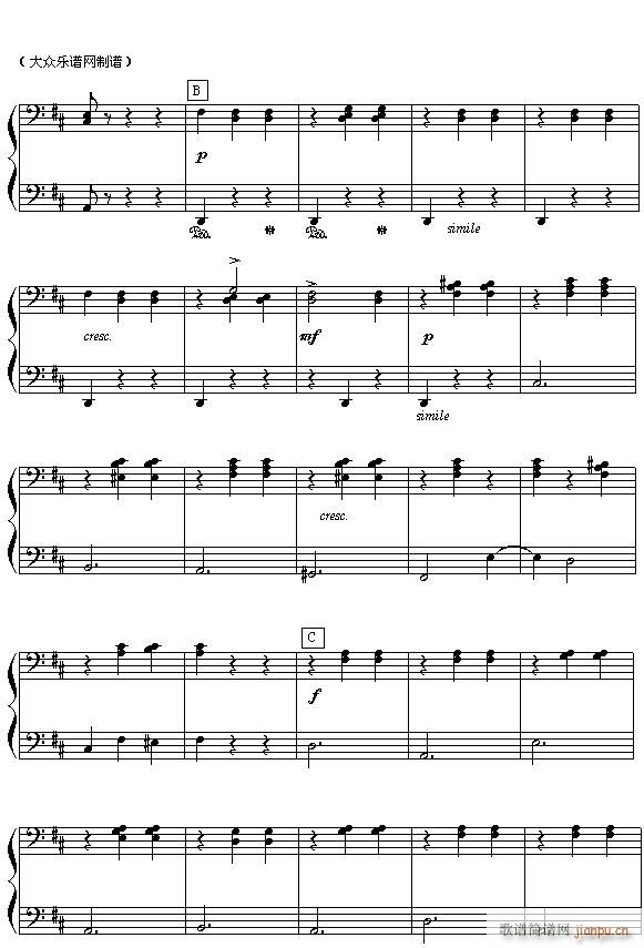（俄）柴可夫斯基芭蕾舞剧《胡桃夹子》选曲 花之圆舞曲（四手联弹之二）3