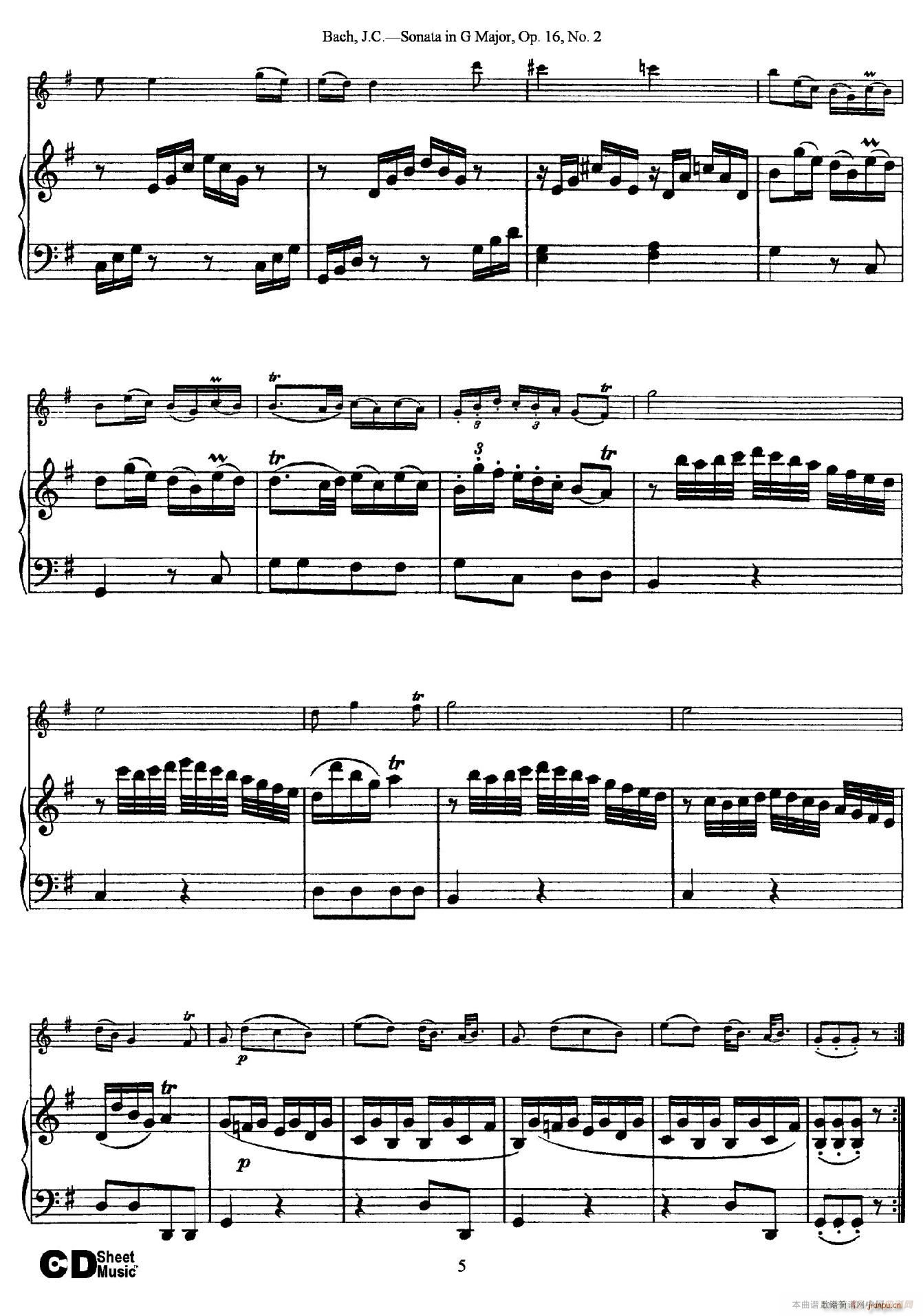 Sonata in D Major Op 16 No 2（ 钢琴伴奏）5