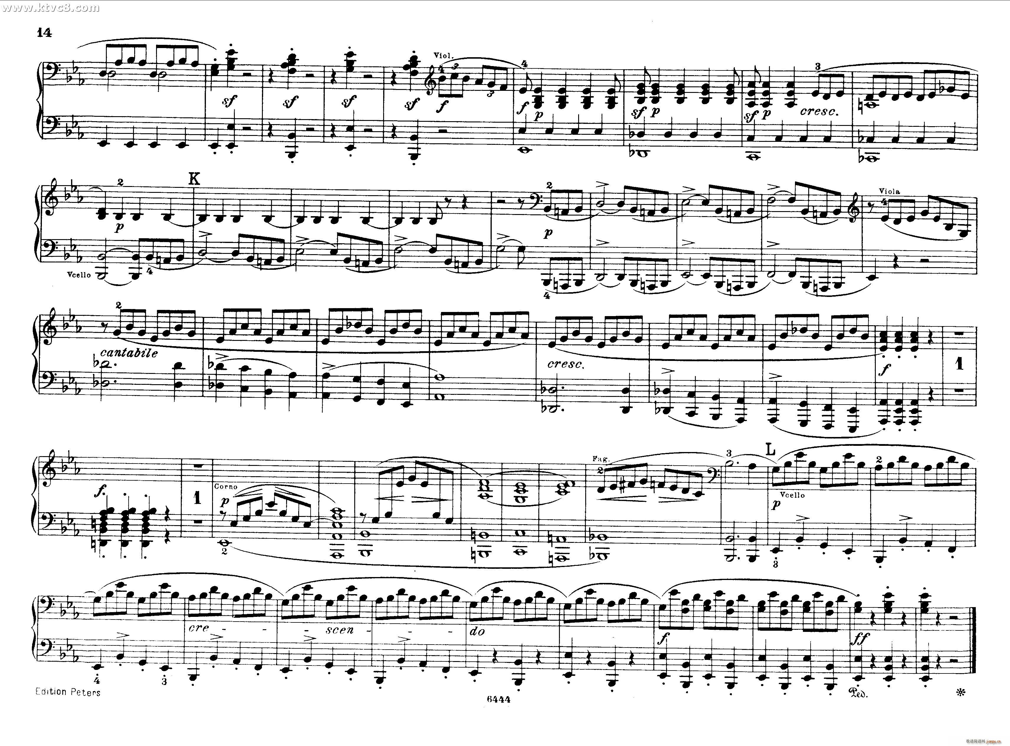 贝多芬大七重奏Op 20 钢琴四手联弹13