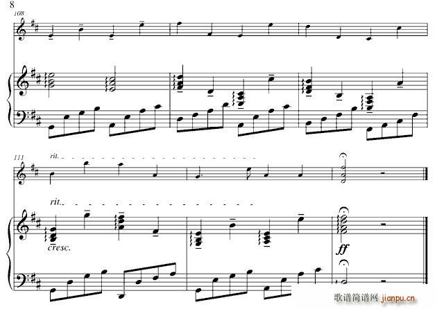 Kanon in D（卡农、小提琴+钢琴）_帕赫贝尔8