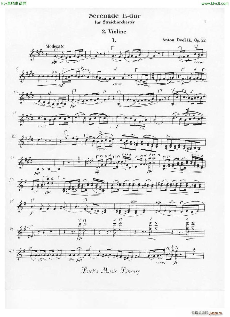 Dvorak Serenade in e Dur O 22 1st Mov3