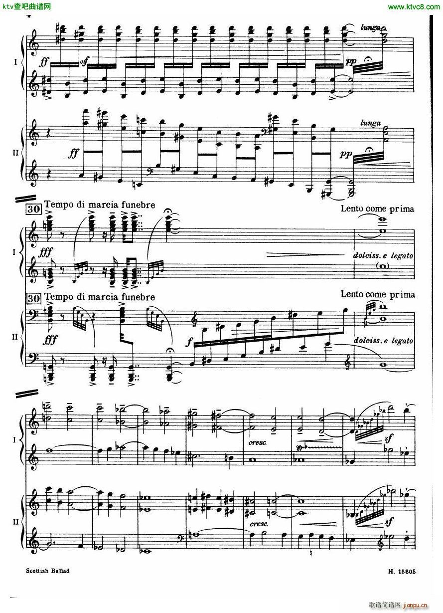 Britten Scottish Ballad op 26 arr for 2 pianos5