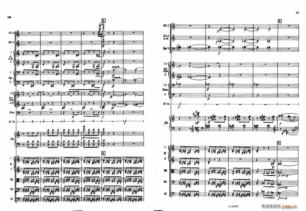 Bartok SZ 83 Piano Concerto No1 Full Score 二15