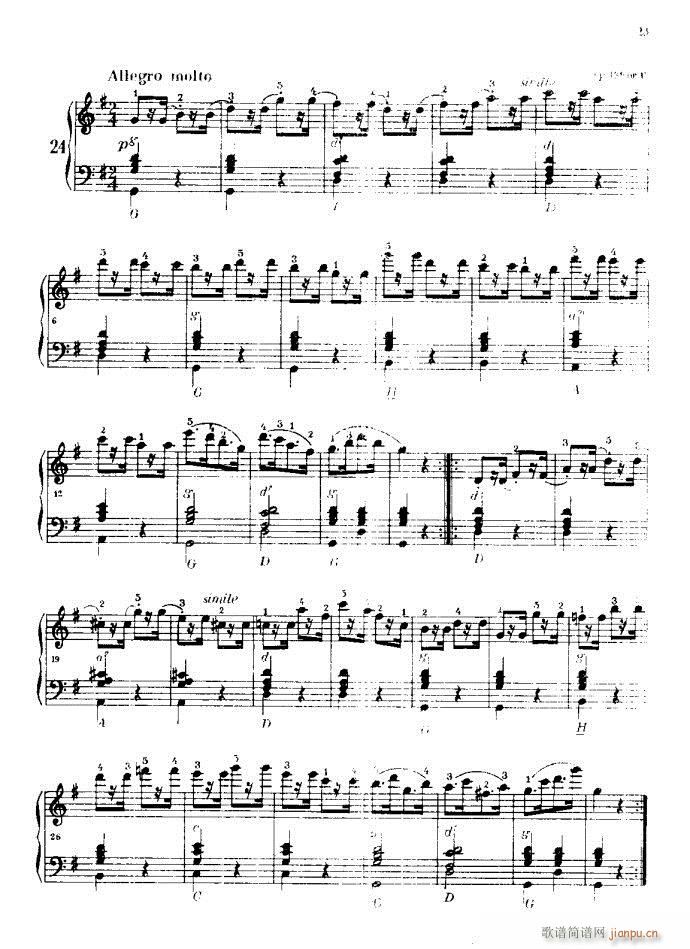 车尔尼手风琴练习曲集23
