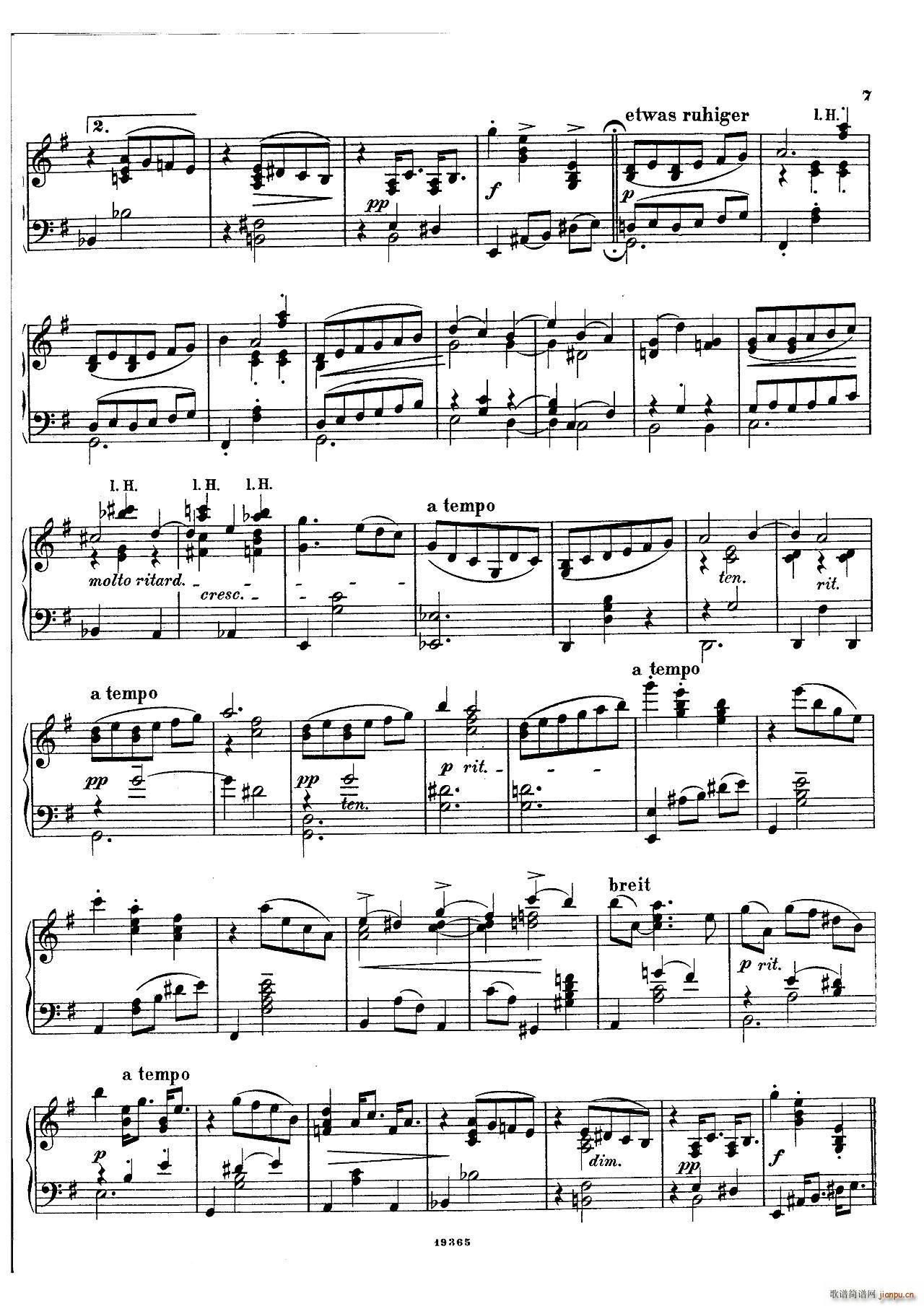 封 泽姆林斯基-Landliche Tanzee Op 1（乡村舞曲 ）6