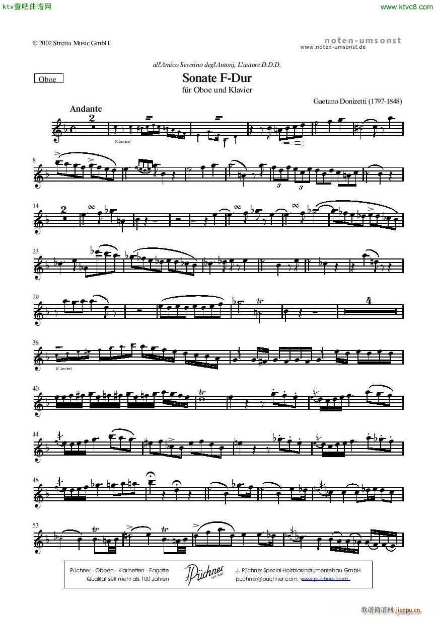 Donizetti Sonate Fdur Flute Piano21