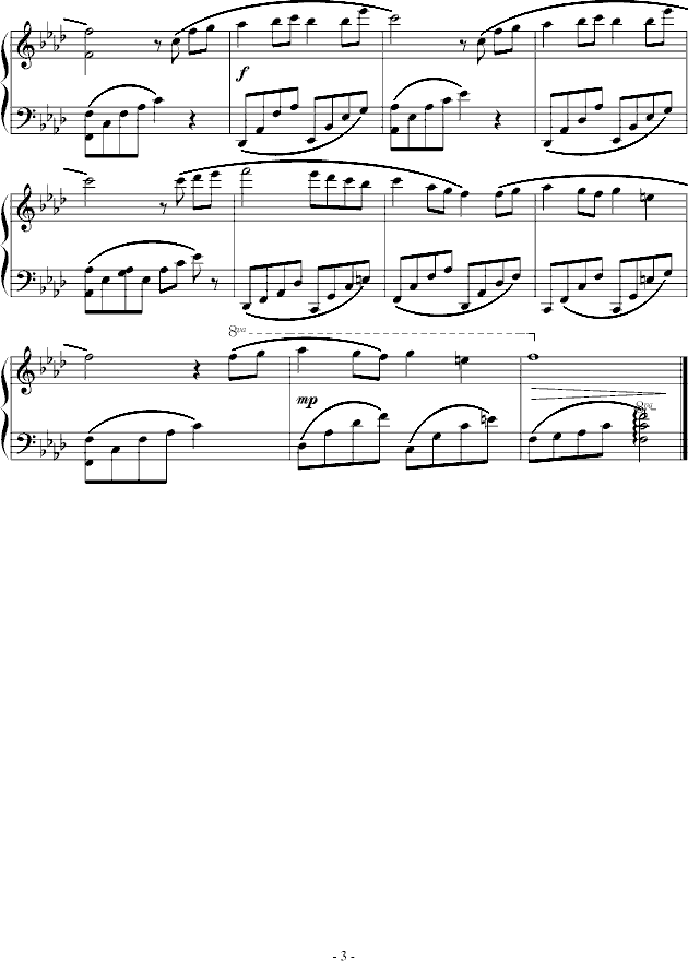 childhood memory-钢琴谱(钢琴曲)-班得瑞-Bandari3