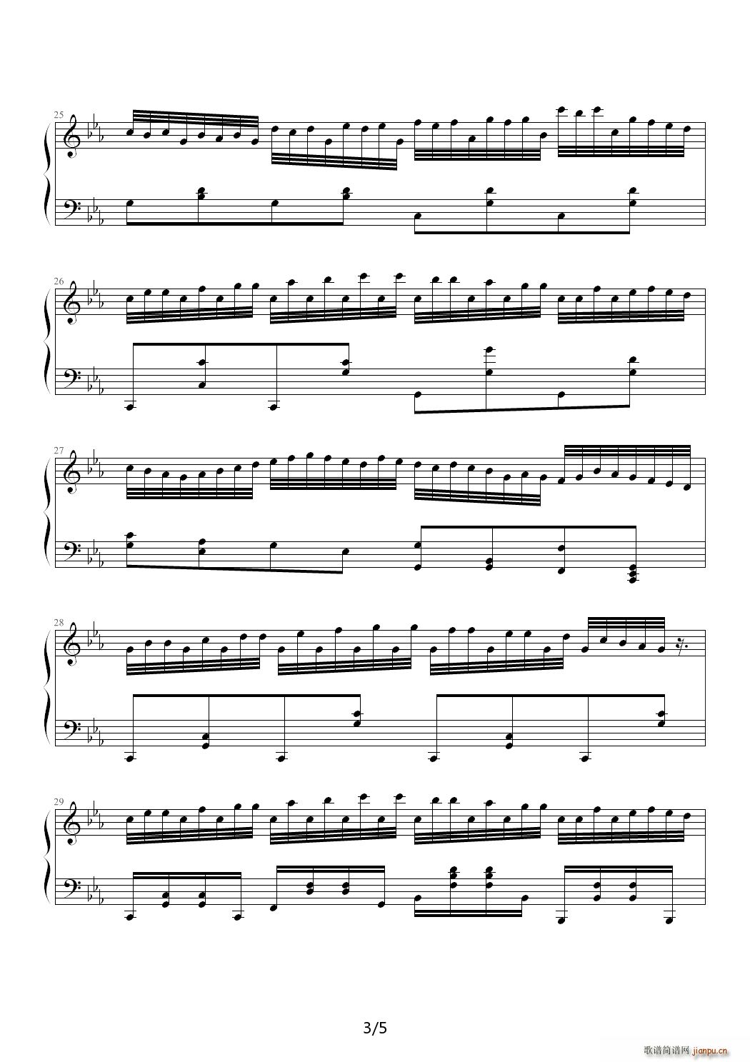 未名钢琴曲 降E调3