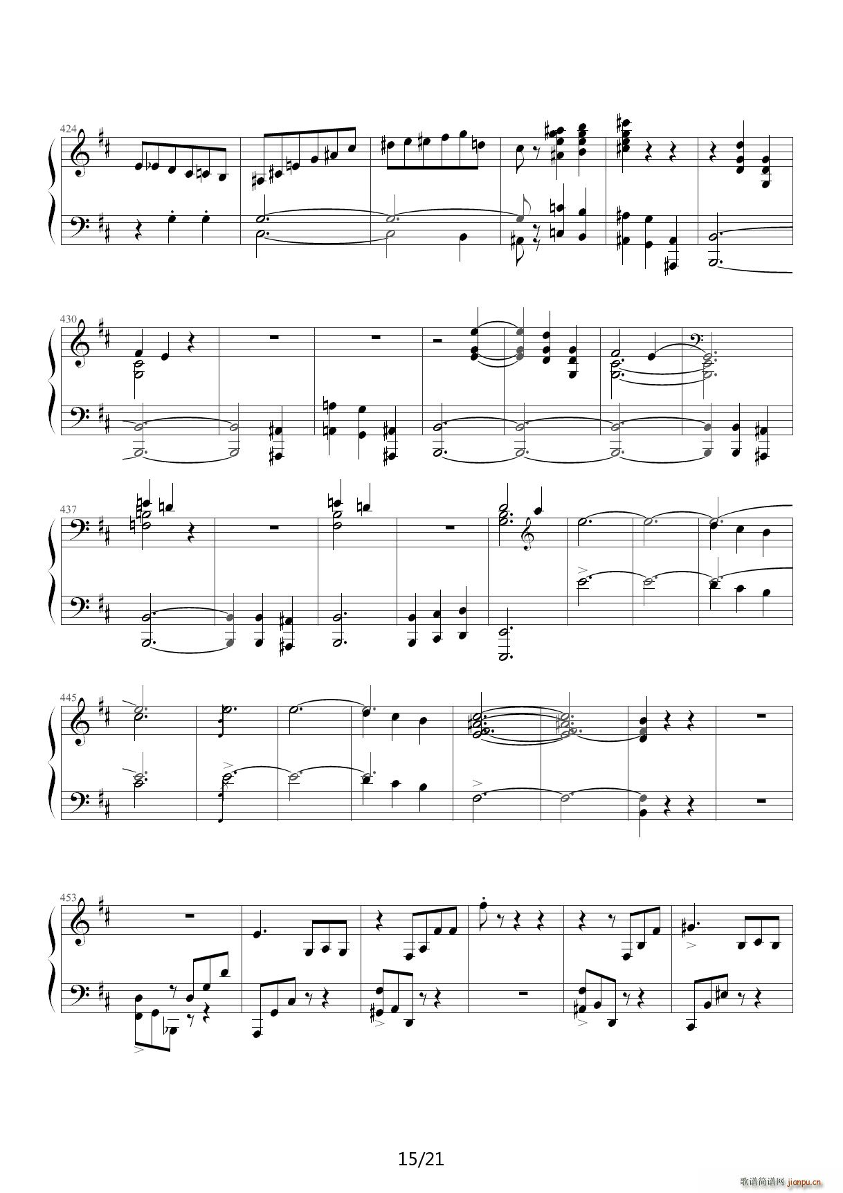 肖邦第一谐谑曲 D调15