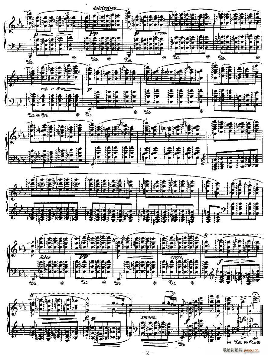 肖邦钢琴练习曲，Op.10之十一2