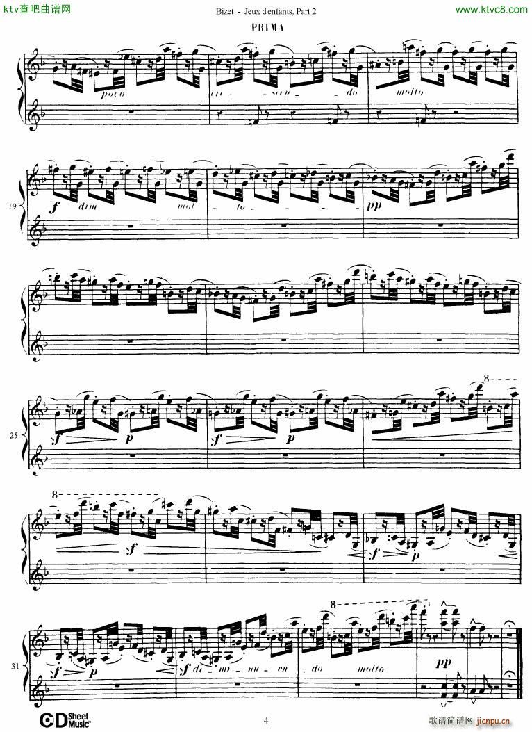 Bizet Jeaux d Enfants Part II5