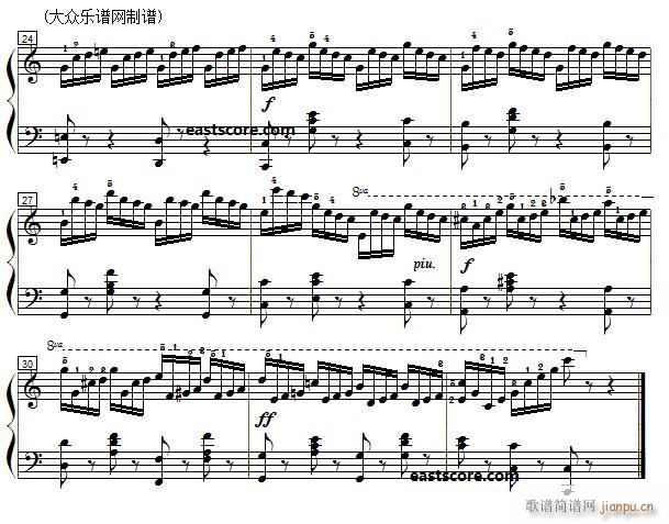 车尔尼《 钢琴快速练习曲》（Czerny 299）第6首 及练习提示3