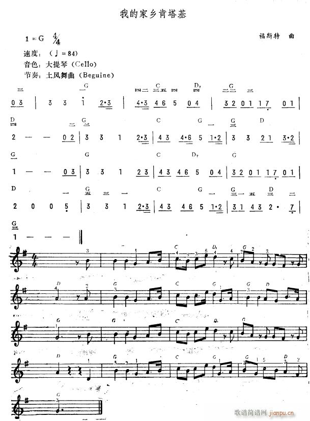 我的家乡肯塔基(简 )1