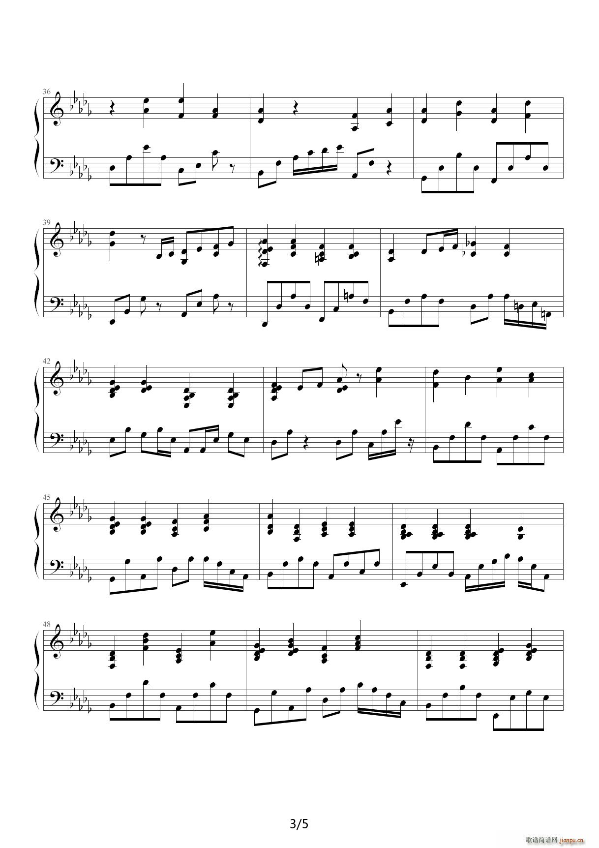 可惜不是你�D曹轩宾 降D调3