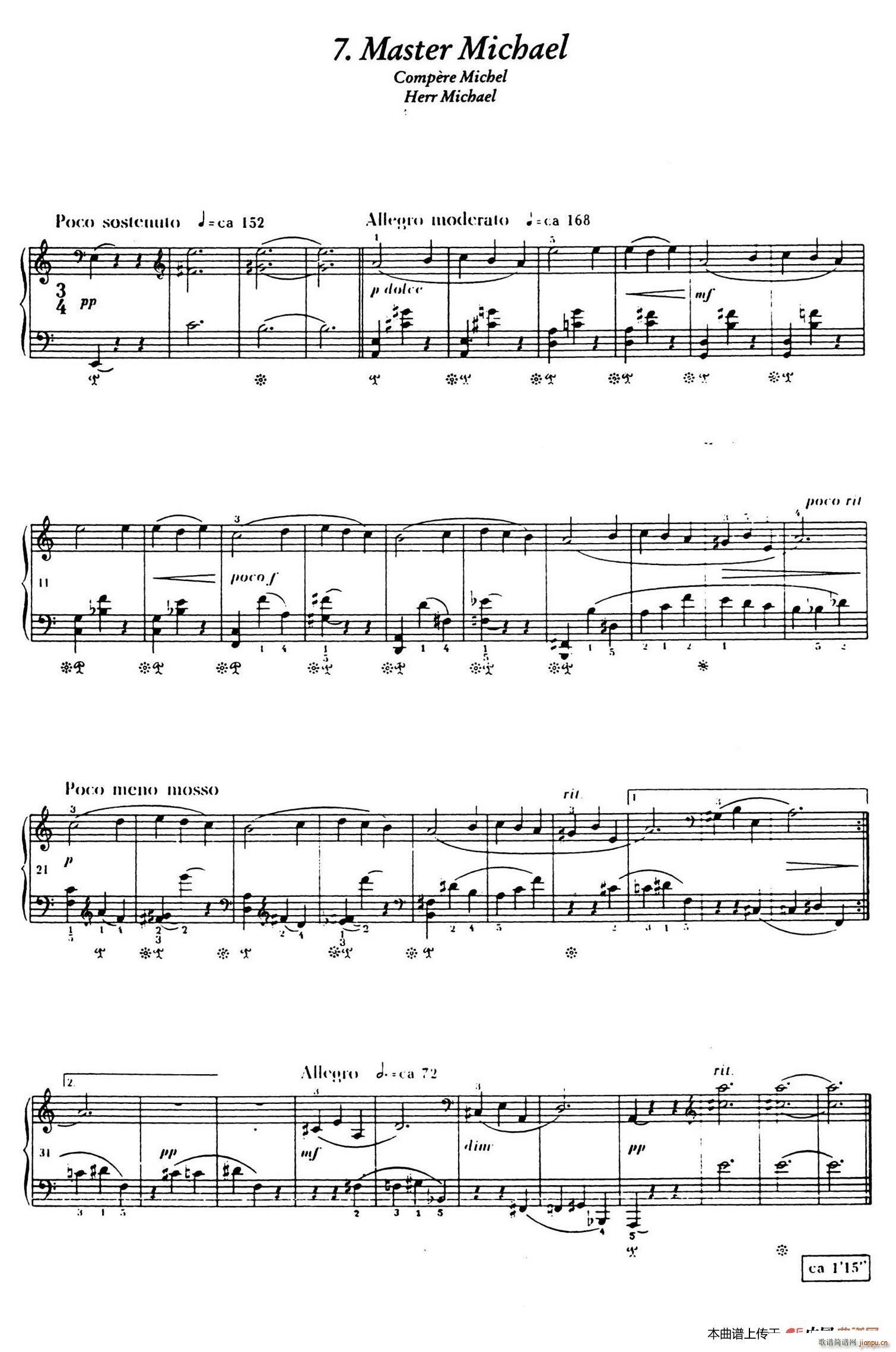 12 Folk Melodies(十二首民间曲调 7)1