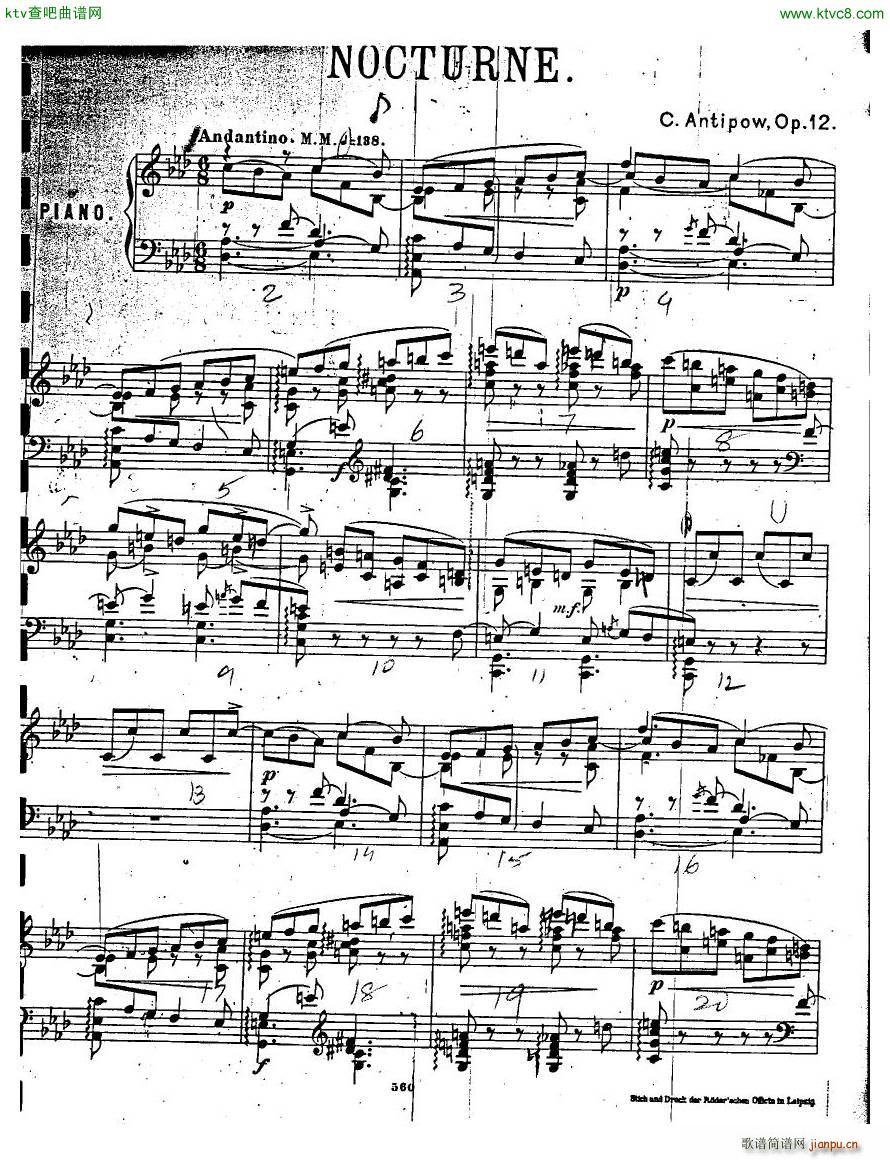 Antipov op 12 Nocturne1