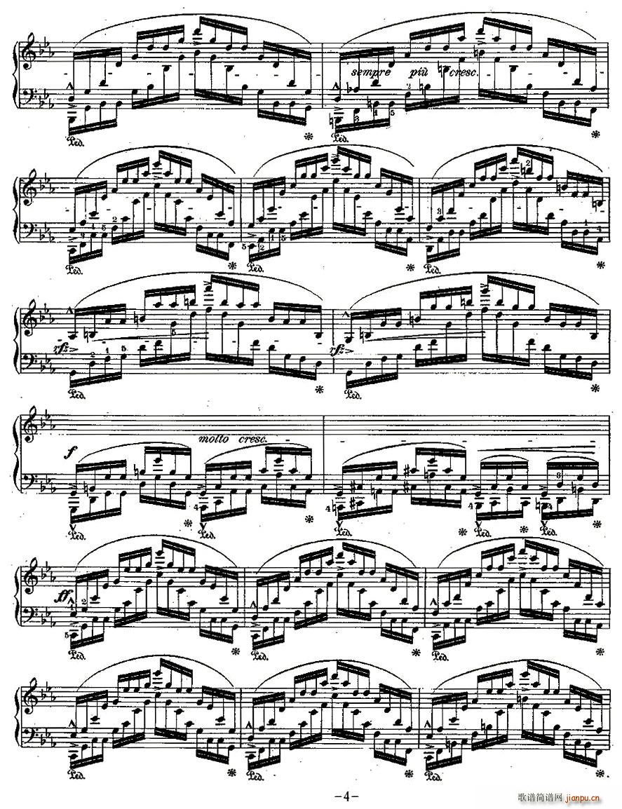 肖邦钢琴练习曲，Op.25之十二4