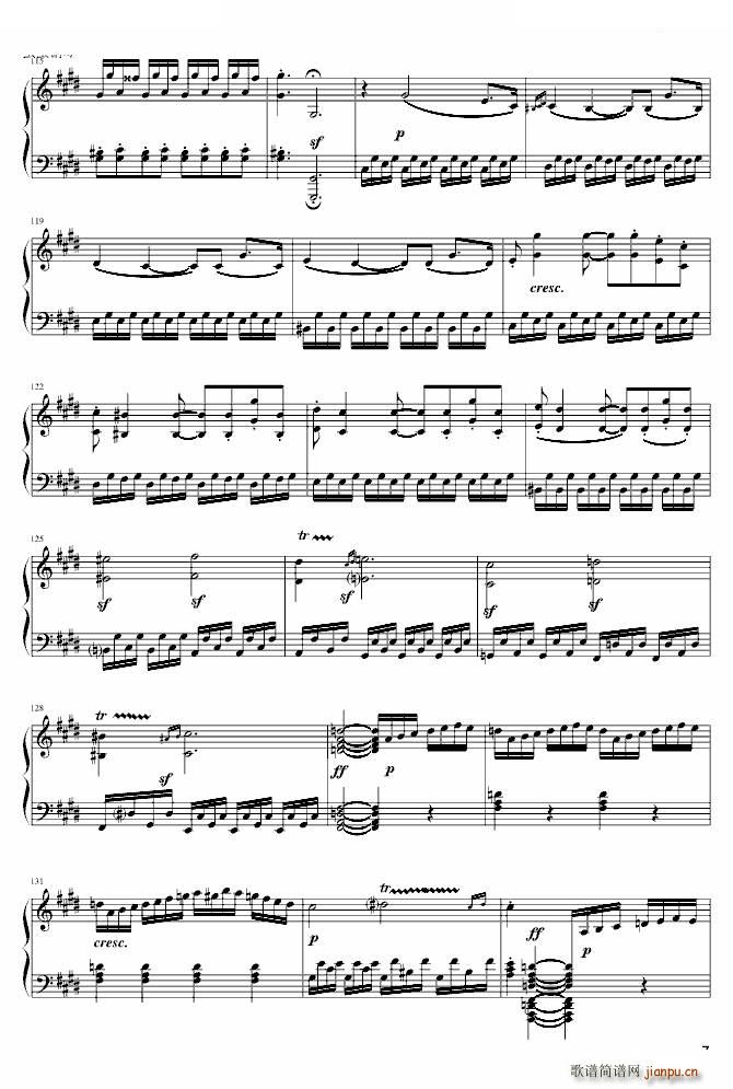 《月光奏鸣曲》第三乐章-雨田版_贝多芬 beethoven7