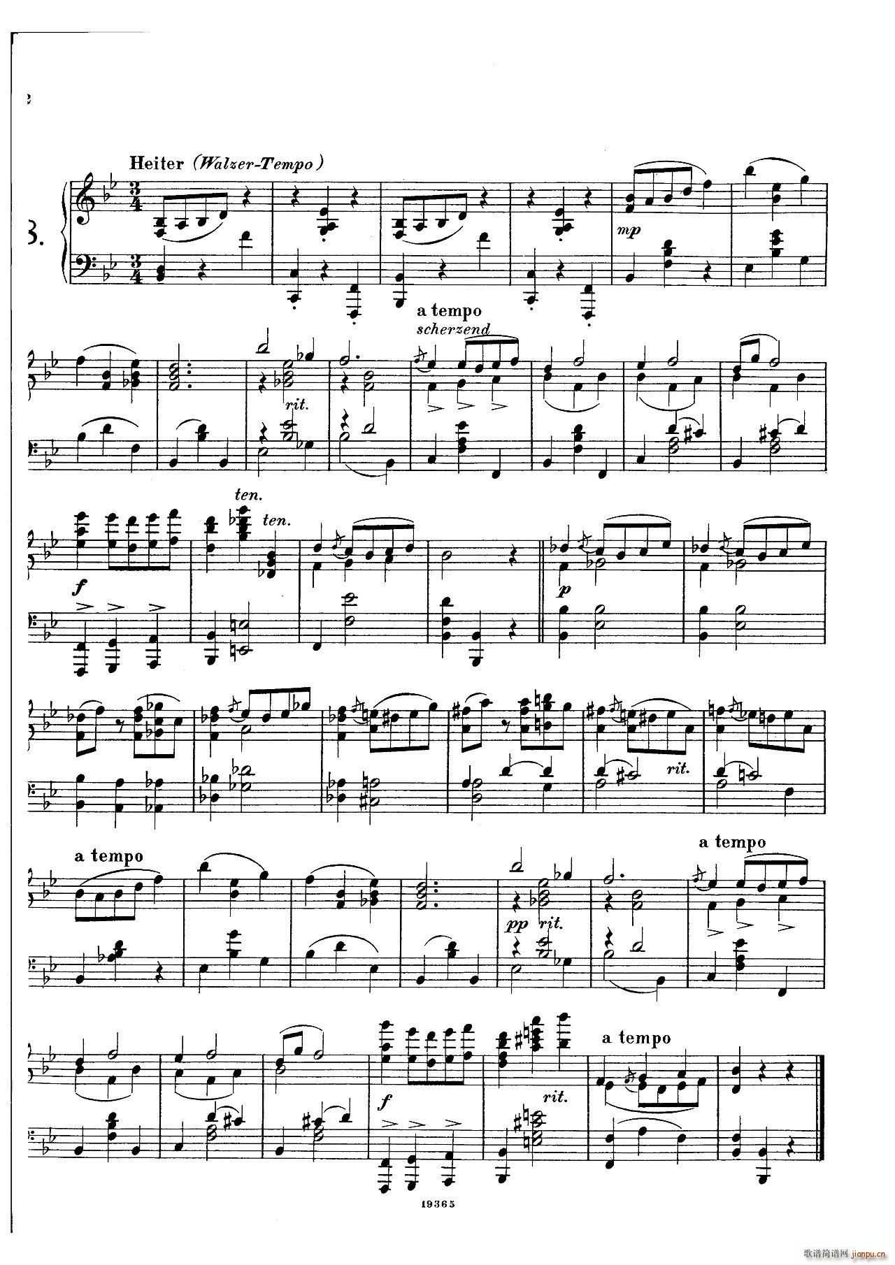 封 泽姆林斯基-Landliche Tanzee Op 1（乡村舞曲 ）11