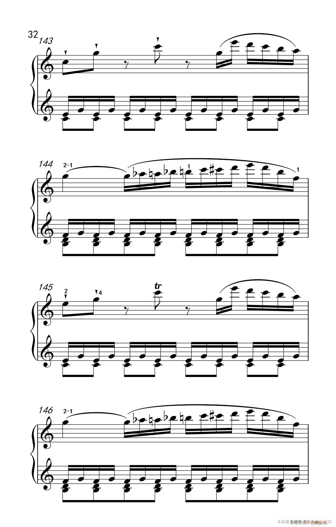 第九级1 C大调奏鸣曲 第一乐章 Hob XVI 50（中央音乐学院 钢琴（业余）考级教程 7-9级）32