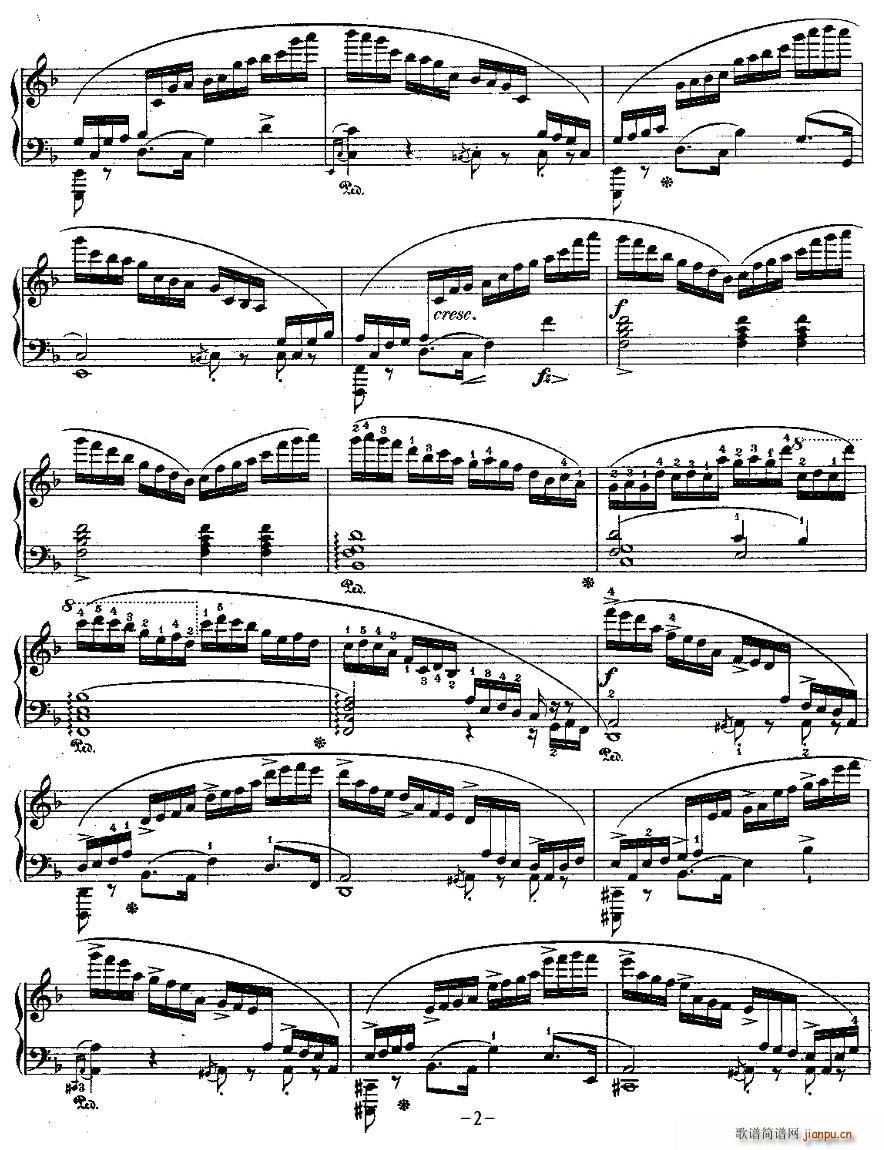 肖邦钢琴练习曲，Op.10之八2