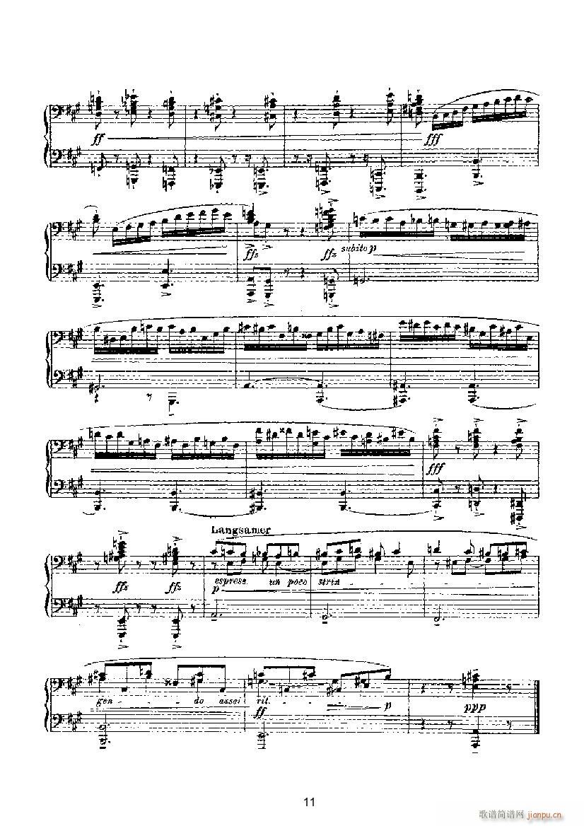滑稽曲2（四手联弹） 键盘类 钢琴_马克斯.雷格尔5