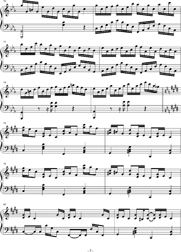 克罗地亚狂想曲-(完整版)-钢琴谱(钢琴曲)-马克西姆5