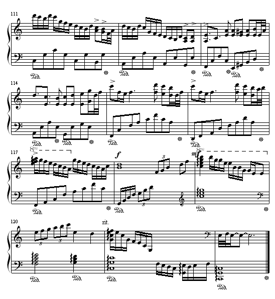 Memory?(极力推荐的好曲子)-钢琴谱(钢琴曲)-动漫影视8