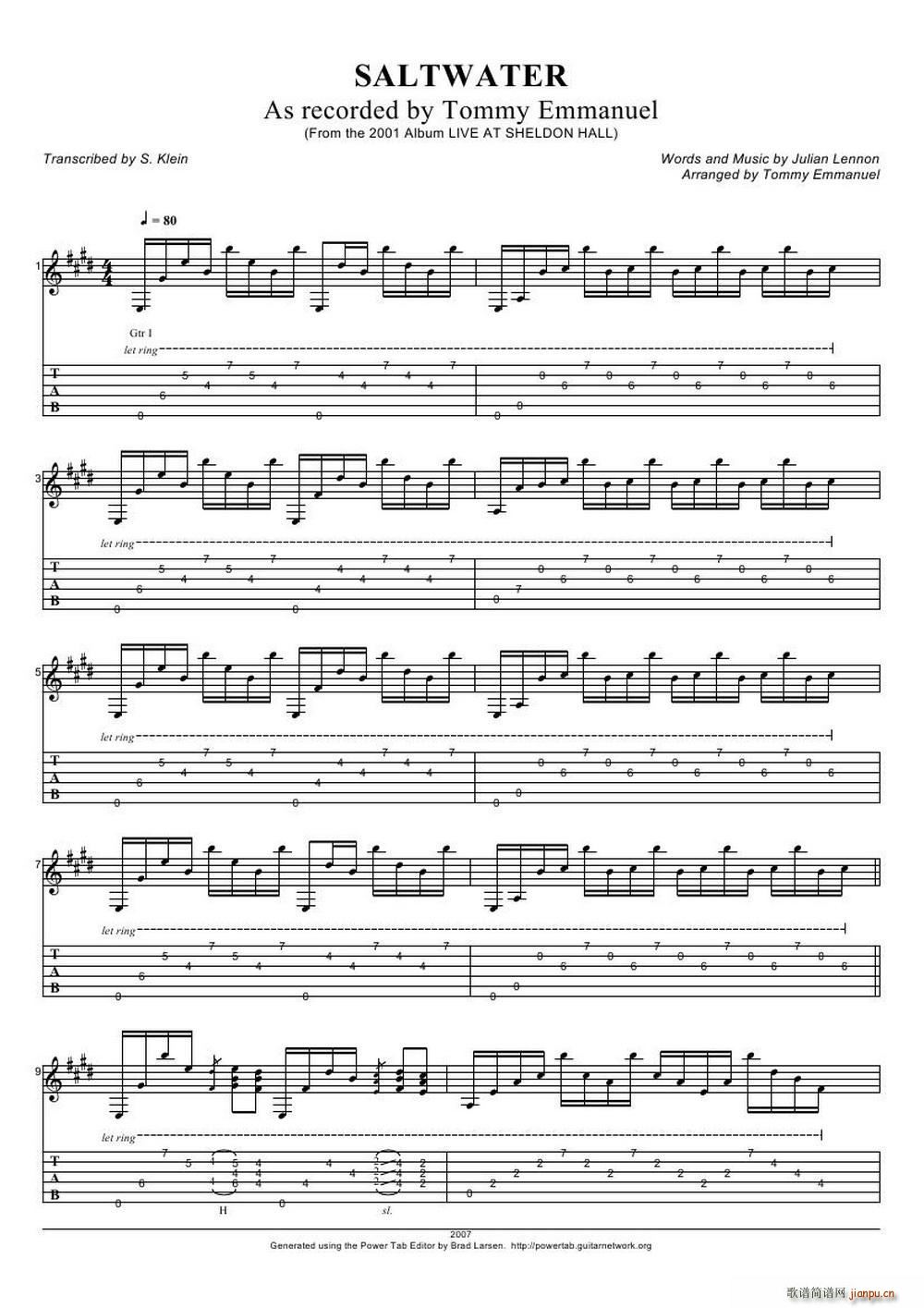 tommy emmanuel saltwater(1)(指弹吉它)1