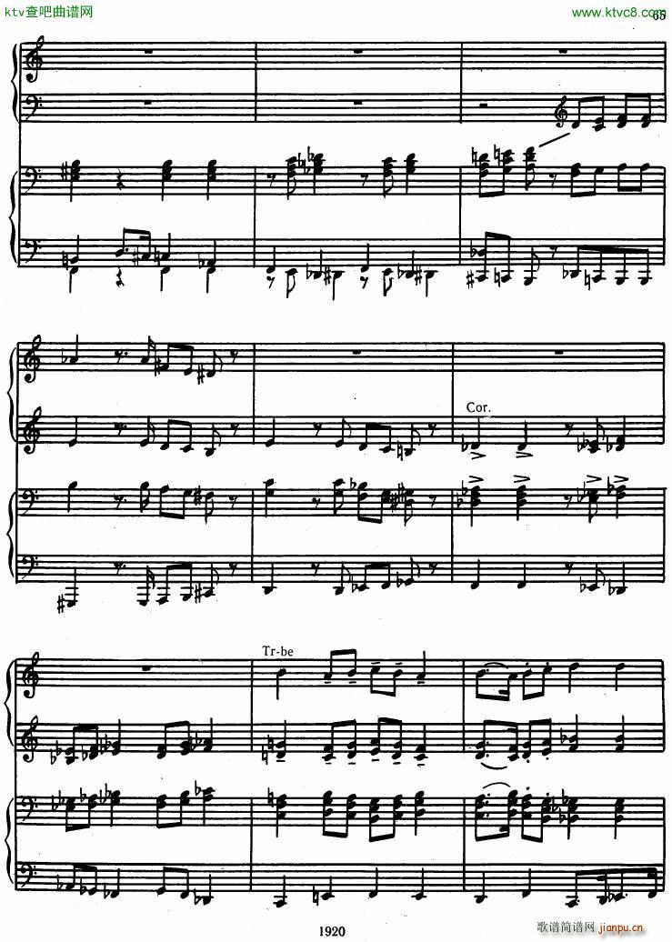 Honegger Symphony No 3 Liturgicheskaya 2 pianos 二3