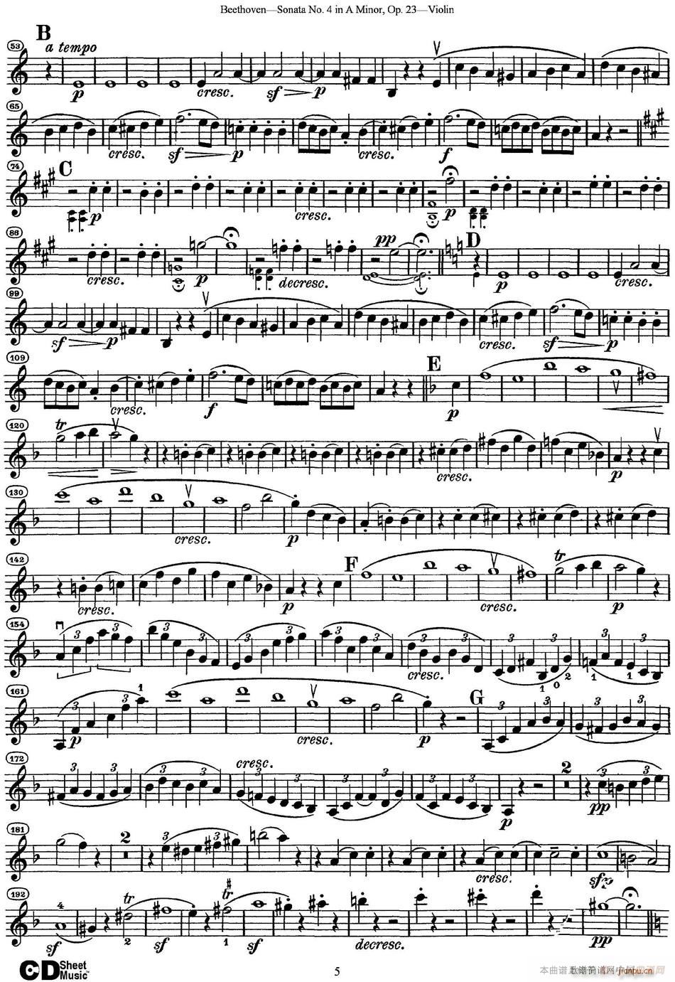 Violin Sonata No 4 in A Minor Op 235